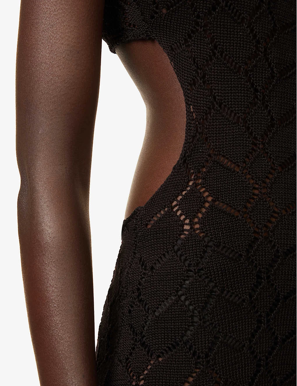 Exclusive Bambi Cut-out Knitted-cotton Mini Dress 6 Exclusive Bambi Cut-out Knitted-cotton Mini Dress - Image 6