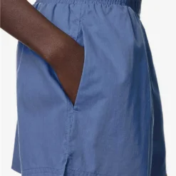 Avani Brand-embroidered Regular-fit Cotton-blend Shorts -Outlet Pique Style Store R04174446 SPAHIRE ALT04