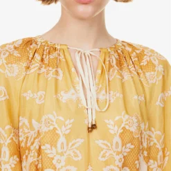 Zimmermann Raie Paisley-print Silk Mini Dress -Outlet Pique Style Store R04174603 GOLDDAMASK ALT04