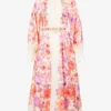 Zimmermann Raie High-neck Linen Maxi Dress