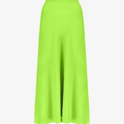 Bias Satin Midi Skirt