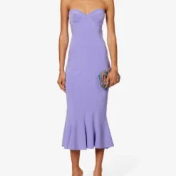 Norma Kamali Sleeveless Slim-fit Stretch-woven Midi Dress 6 Norma Kamali Sleeveless Slim-fit Stretch-woven Midi Dress -Outlet Pique Style Store R04179596 LILAC ALT01