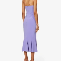 Norma Kamali Sleeveless Slim-fit Stretch-woven Midi Dress 8 Norma Kamali Sleeveless Slim-fit Stretch-woven Midi Dress -Outlet Pique Style Store R04179596 LILAC ALT03