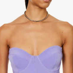 Norma Kamali Sleeveless Slim-fit Stretch-woven Midi Dress 9 Norma Kamali Sleeveless Slim-fit Stretch-woven Midi Dress -Outlet Pique Style Store R04179596 LILAC ALT04