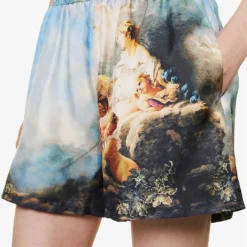 Roberto Cavalli Graphic-print Mid-rise Silk Shorts 9 Roberto Cavalli Graphic-print Mid-rise Silk Shorts -Outlet Pique Style Store R04179645 MULTICOLOUR ALT04