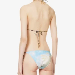 Roberto Cavalli Graphic-print Mid-rise Bikini Bottoms -Outlet Pique Style Store R04179646 MULTICOLOUR ALT03