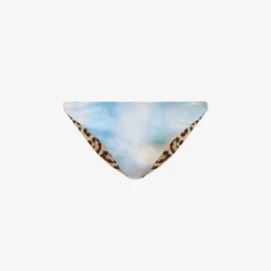 Roberto Cavalli Graphic-pattern Mid-rise Bikini Bottoms