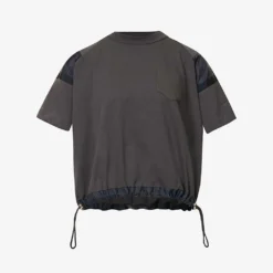 Sacai Toggle-hem Relaxed-fit Cotton-jersey T-shirt