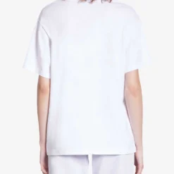 THE KOOPLES Vintage Skull-serigraphy Cotton T-shirt -Outlet Pique Style Store R04180585 WHITE ALT03