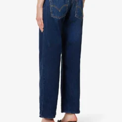 Distressed Flared-leg Low-rise Upcycled Denim Jeans -Outlet Pique Style Store R04180692 RINSEBLUEWASH ALT03