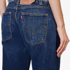 Distressed Flared-leg Low-rise Upcycled Denim Jeans -Outlet Pique Style Store R04180692 RINSEBLUEWASH ALT04