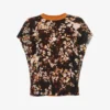 Dries Van Noten Floral-print Contrasting-back Cotton-blend T-shirt
