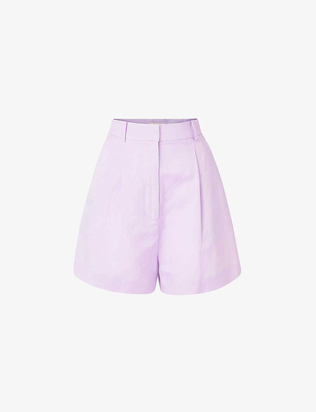 By Malina Edita High-rise Linen-blend Shorts 1 By Malina Edita High-rise Linen-blend Shorts