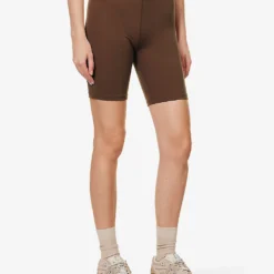 365 Second Skin High-rise Fitted Stretch Recycled-polyamide Shorts 7 365 Second Skin High-rise Fitted Stretch Recycled-polyamide Shorts -Outlet Pique Style Store R04180890 CHOCOLATE ALT02