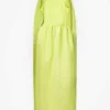 Clio Scoop-neck Woven Maxi Dress
