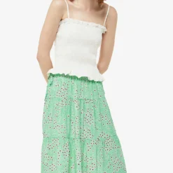 Whistles Daisy Meadow Floral-print Woven Midi Skirt -Outlet Pique Style Store R04181218 MULTICOLOURED ALT02