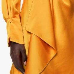 Talit Long-sleeved Woven Mini Dress -Outlet Pique Style Store R04181286 GOLDENROD ALT05