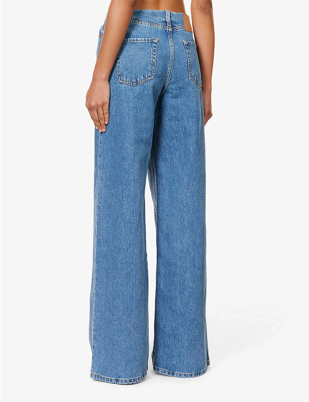 Magda Butrym Brand-patch Wide-leg Low-rise Jeans 4 Magda Butrym Brand-patch Wide-leg Low-rise Jeans - Image 4