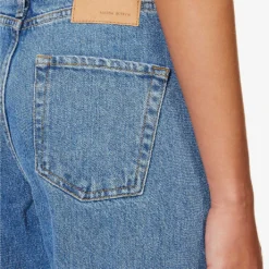 Magda Butrym Brand-patch Wide-leg Low-rise Jeans 10 Magda Butrym Brand-patch Wide-leg Low-rise Jeans -Outlet Pique Style Store R04183235 BLUE ALT04