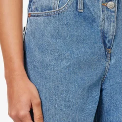 Magda Butrym Brand-patch Wide-leg Low-rise Jeans 11 Magda Butrym Brand-patch Wide-leg Low-rise Jeans -Outlet Pique Style Store R04183235 BLUE ALT05