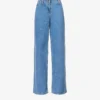 Magda Butrym Brand-patch Wide-leg Low-rise Jeans