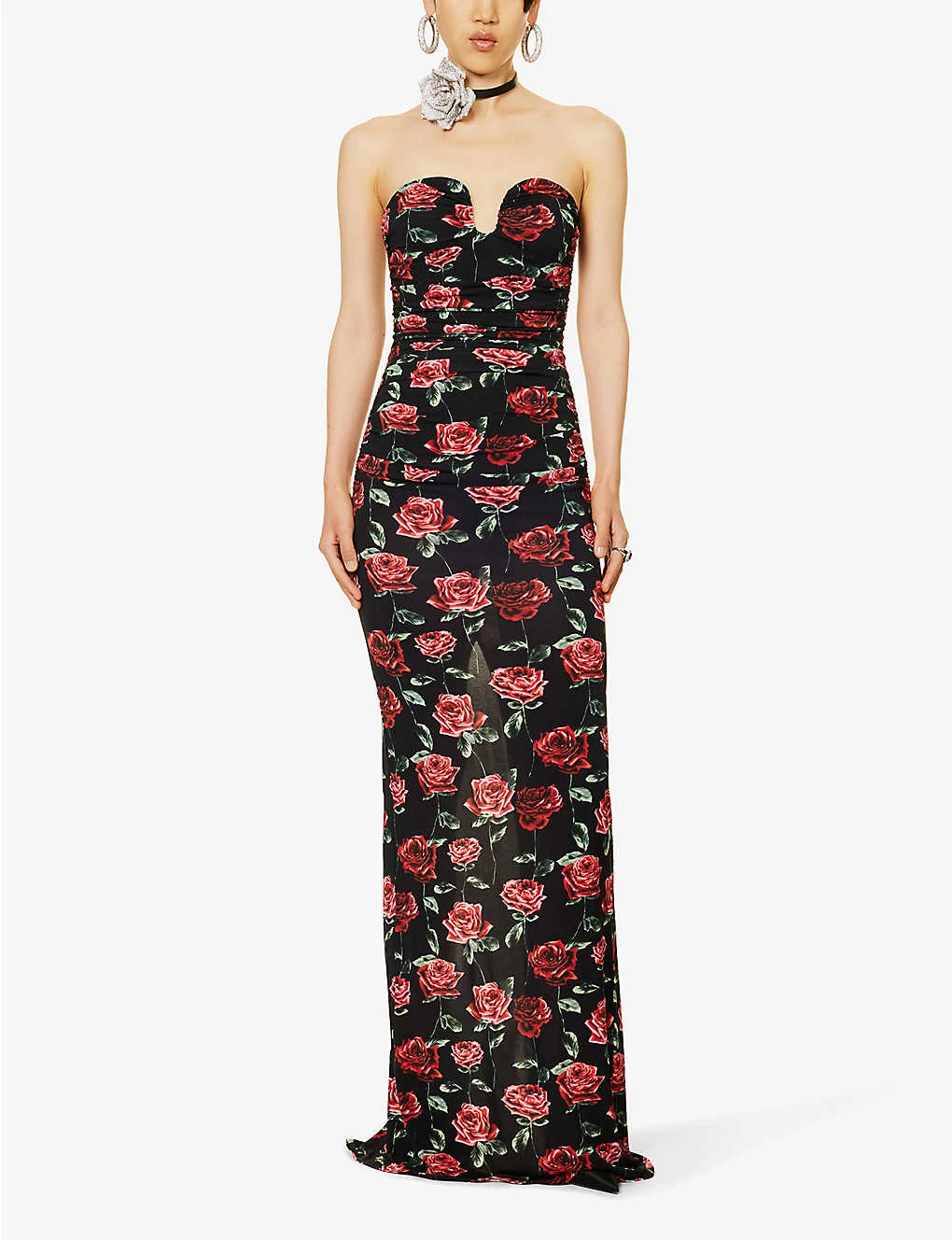 Magda Butrym Floral-print Strapless Stretch-woven Maxi Dress 2 Magda Butrym Floral-print Strapless Stretch-woven Maxi Dress - Image 2