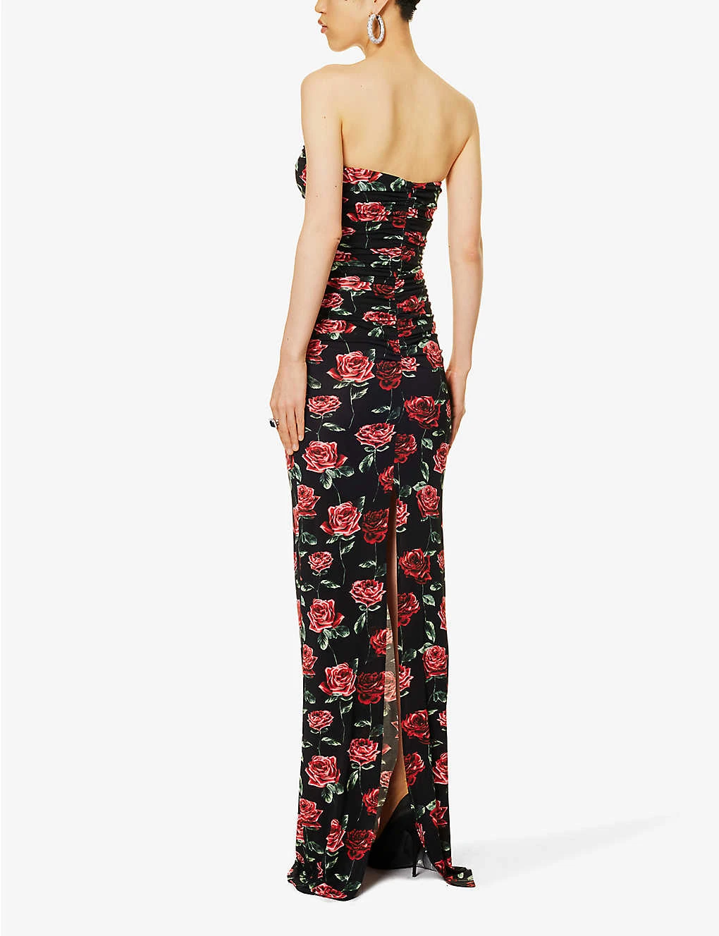 Magda Butrym Floral-print Strapless Stretch-woven Maxi Dress 4 Magda Butrym Floral-print Strapless Stretch-woven Maxi Dress - Image 4