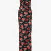 Magda Butrym Floral-print Strapless Stretch-woven Maxi Dress