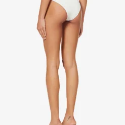 Magda Butrym Ruched High-rise Bikini Bottoms -Outlet Pique Style Store R04183251 CREAM ALT03