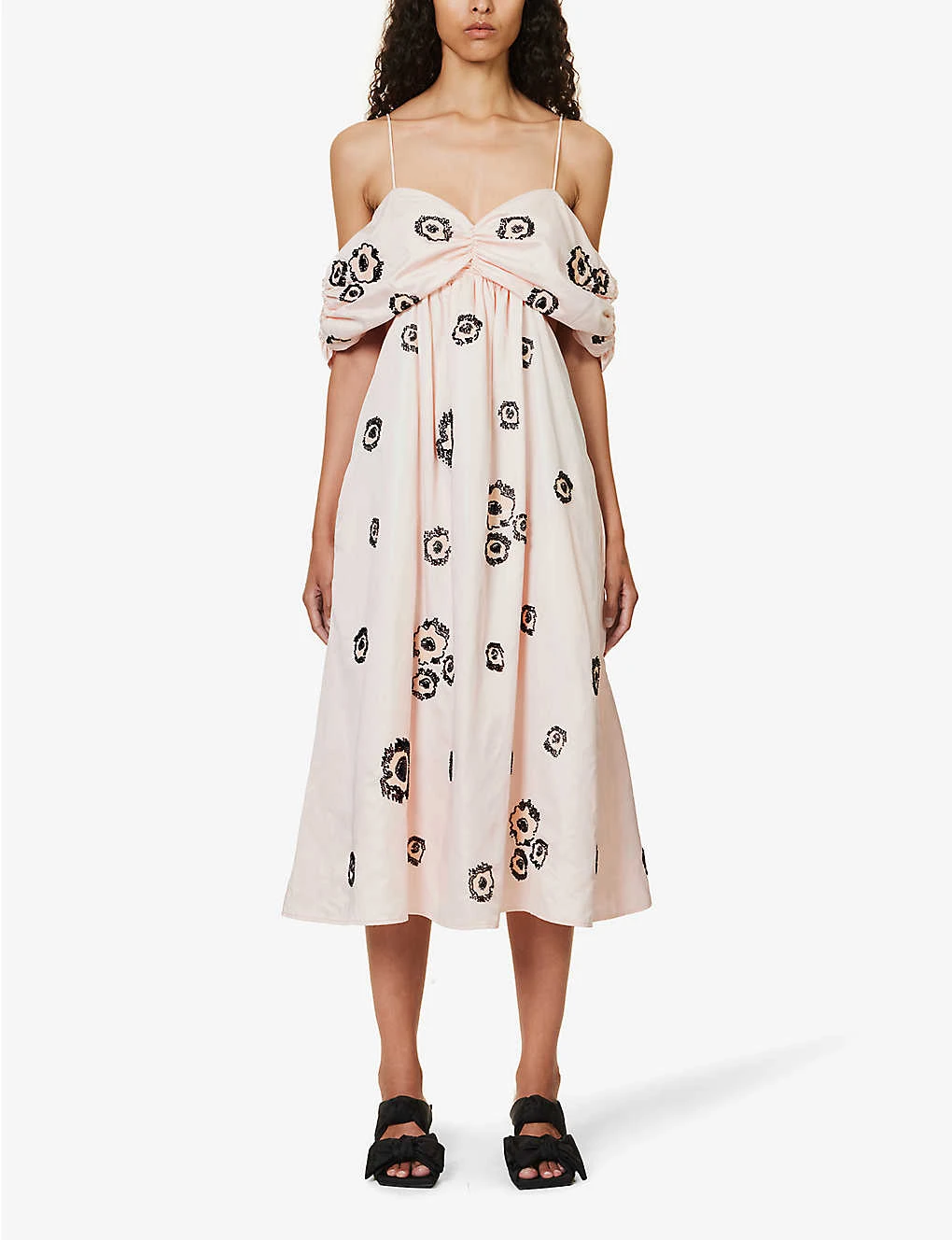 Stine Goya Francesca Abstract-print Recycled-polyester Midi Dress 3 Stine Goya Francesca Abstract-print Recycled-polyester Midi Dress - Image 3