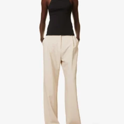 Lorne Ribbed Stretch-organic-cotton Top -Outlet Pique Style Store R04183802 BLACK ALT01