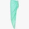 Leon Asymmetric-hem Woven Sarong