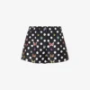 Versace Graphic-pattern Mid-rise Silk Shorts