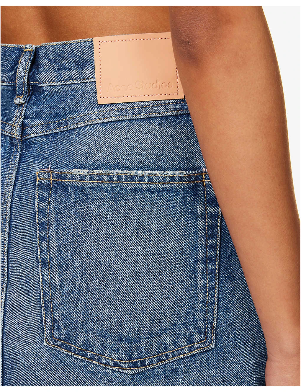 Acne Studios High-rise Distressed Denim Mini Skirt 5 Acne Studios High-rise Distressed Denim Mini Skirt - Image 5