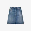 Acne Studios High-rise Distressed Denim Mini Skirt