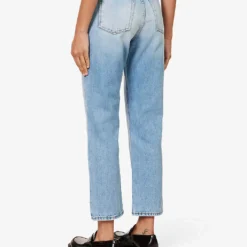 Acne Studios Mece Straight-leg High-rise Vintage-wash Jeans -Outlet Pique Style Store R04185164 LIGHTBLUE ALT03