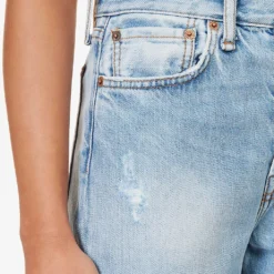 Acne Studios Mece Straight-leg High-rise Vintage-wash Jeans -Outlet Pique Style Store R04185164 LIGHTBLUE ALT04