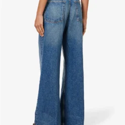 Acne Studios 2022 Wide-leg High-rise Relaxed-fit Jeans -Outlet Pique Style Store R04185165 MIDBLUE ALT03