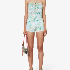 Flora Patterned Regular-fit Stretch-woven Shorts -Outlet Pique Style Store R04185234 MULTI ALT01