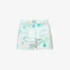 Flora Patterned Regular-fit Stretch-woven Shorts