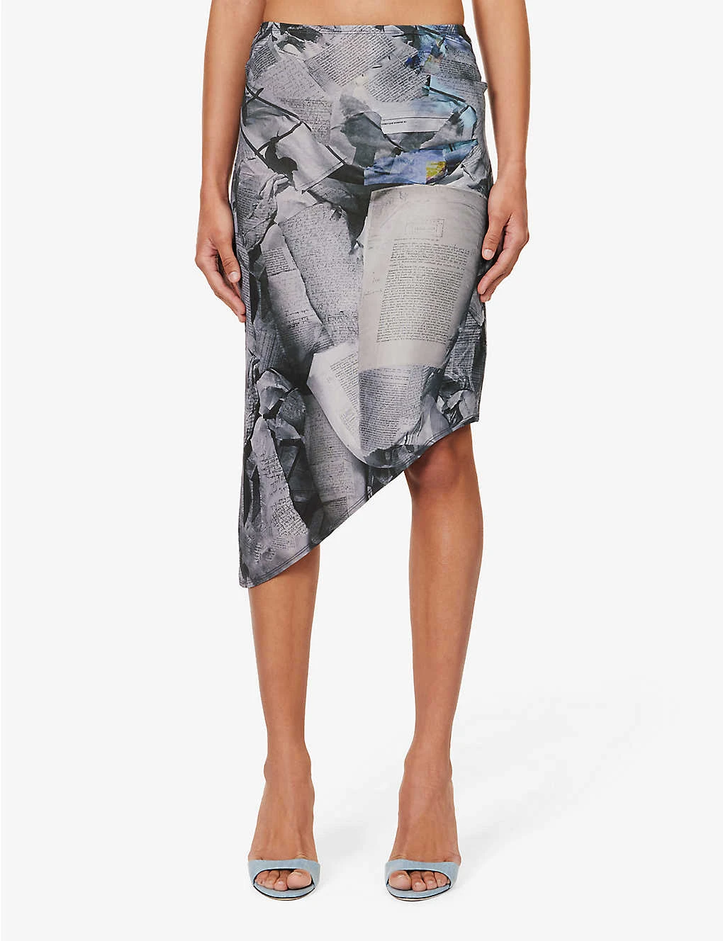 Vero Graphic-print Stretch-woven Midi Skirt 3 Vero Graphic-print Stretch-woven Midi Skirt - Image 3