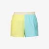 It's Now Cool Vacay Colour-block Cotton-poplin Shorts