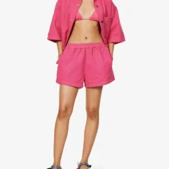 It's Now Cool The Box High-rise Denim Shorts -Outlet Pique Style Store R04185545 ROZE ALT01