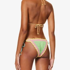 It's Now Cool Crochet-pattern Triangle Cotton Bikini Top -Outlet Pique Style Store R04185547 PADDLEPOP ALT02