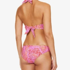 Seafolly Sea Skin Graphic-print Recycled-nylon-blend Bikini Top -Outlet Pique Style Store R04185696 FUCHSIAROSE ALT02