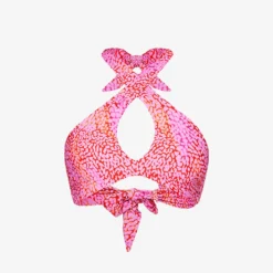 Seafolly Sea Skin Graphic-print Recycled-nylon-blend Bikini Top