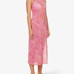 Seafolly Sea Skin Semi-sheer Recycled-polyester-blend Cover-up -Outlet Pique Style Store R04185697 FUCHSIAROSE ALT02