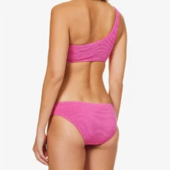 Seafolly Sea Dive One-shoulder Crinkled Bikini Top -Outlet Pique Style Store R04185701 FUCHSIAROSE ALT02