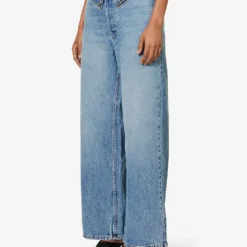 Madison Asymmetric-waistband Wide-leg High-rise Jeans -Outlet Pique Style Store R04185907 LUCA ALT02