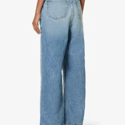 Madison Asymmetric-waistband Wide-leg High-rise Jeans -Outlet Pique Style Store R04185907 LUCA ALT03